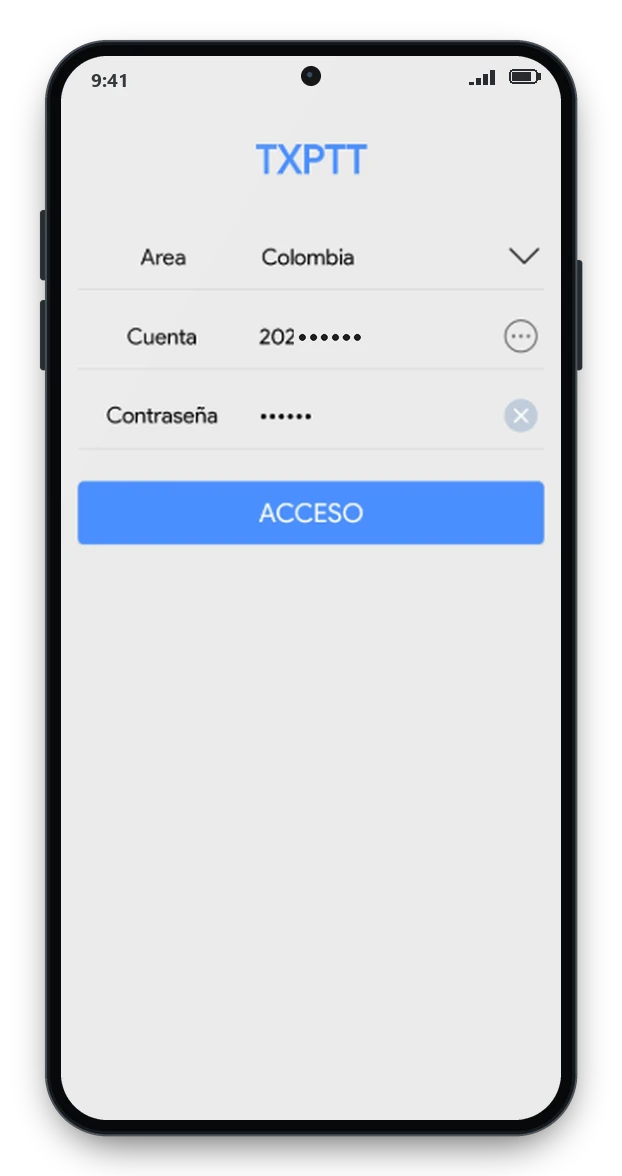 App TPoC: inicio de sesión